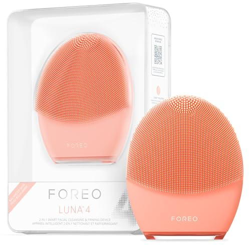 FOREO LUNA 4 Facial Cleansing Brush - Firming Face Massager - Anti Aging Face Brush - Enhances Absorption of Skin Care Products - Simple Face Care - Balanced skin