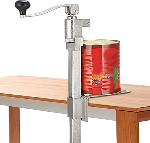 HSRG Abrelatas Comercial, Abrelatas De Banco Industrial De 19 Pulgadas, Abrelatas De Lata De Acero De Alta Resistencia, Abrelatas De Acero Inoxidable De Banco Grande, para Restaurantes, Hoteles