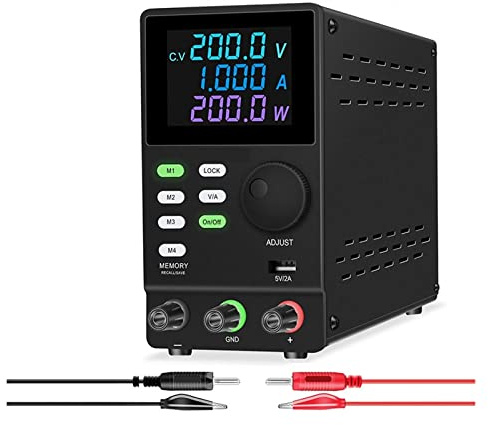 Fuente de alimentación CC regulada programable con puerto USB de almacenamiento de datos regulador de corriente 30V 10A 60V 120V 200V banco de alta precisión fuente de alimentación lineal (color: