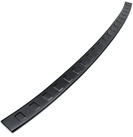 tuning-art L3025 Edelstahl Ladekantenschutz passend für VW T5 Multivan California 2003-06/2015 Pulverbeschichtet, Farbe:Schwarz Pulverbeschichtet