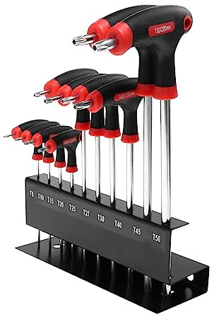 Angoily 10pcs Type Hexagonal Wrench Bracket for Household Repairing Tools T-Handle Wrenches for Home Use