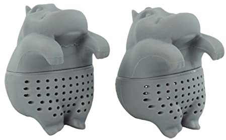 BESTonZON Passoire à Thé Pour Animaux Infuseur à Thé Filtre à Thé Animal Diffuseur à De Thé Filtre à Thé En Silicone Thé Aux Dosettes De Thé Hippopotame Ustensiles De Thé