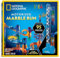 Blue Marble National Geographic 95-Piece Motorized Marble Run - Marble Maze Kit with Motorized Spiral Lift, 20 Marbles, Storage Bag & More, Perpetual Motion Machine, Kids Physics Toys, Ages 8+