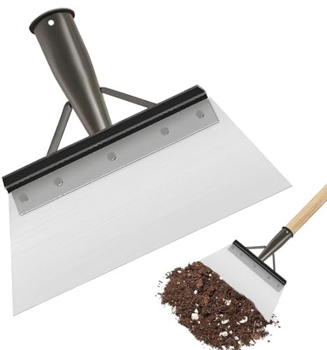 Pelle Jardinage, Pelle de Nettoyage de Jardin Outil de Désherbage Grattoir à Percussion 20cm sans Poignée en Bois