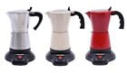Cafetière à expresso, cafetière italienne, électrique, avec base Italia, machine à café filtre Italia, 300 ml, 6 tasses, argenté de Caoyulana