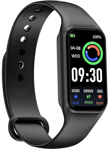 FeipuQu Smartwatch Herren Damen, 1,47''Farbdisplay, Fitness Tracker mit Schrittzähler,Oximeter(SpO2),Schlafmonitor Herzfrequenz, Sportuhr mit 24 Sportmodi Smart Watch für Android iOS(1Armband)