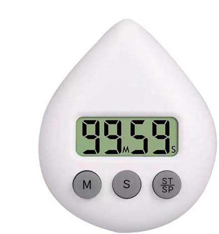 Timer digitale, timer digitale per doccia, orologio da bagno con sveglia, impermeabile, a risparmio energetico, timer digitale da cucina, timer per spazzolino da denti, timer resistente all'acqua per
