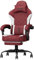 PZDO Gaming Chairs for Adults, Ergonomic Computer Chair with Footrest, Chaise Gamer Reclining Pc Chair, Height Adjustable Game Chairs with Headrest and Lumbar Support, 300LBS, Red