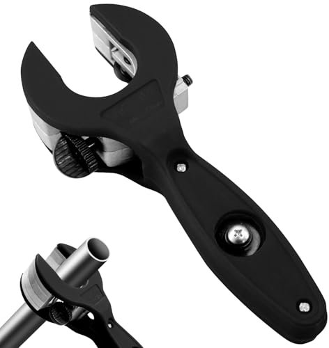 Dayinkes Ratschen-Rohrabschneider, 2 in 1 Kupferrohrschneider, Close Quarters Rohrschneider, Kupferrohrschneider zum Schneiden von PVC, Ratschen-Rohrschneider Klinge 0.3 „To1.1“（8-29mm）