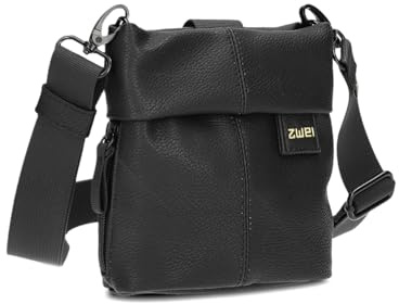 Zwei Hunde Leckerlibeutel Leo LET40 aus Kunstleder – Futtertasche für Hundetraining & Gassi gehen, Kotbeutelspender, Verstellbarer Gurt als Gürteltasche & Crossbody Bag tragbar (Black)