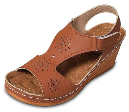 Allbestop Chaussure à Talon Femme, Sandales Art Femme Sandale à Talons Femmes Escarpins Chaussures Pieds Larges Sandales Été Bohême Chaussures Petits Talons pour Mariages