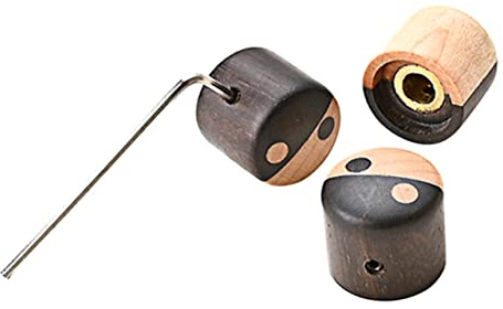 GALPADA 3 Stück Holzknöpfe für Gitarren Lautstärkeregler mit Einstellbarer Funktion und Einfacher Installation für Musiker