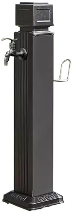 Garden Water Column, Freestanding Aluminum Column Garden Water Column, Vertical Water Dispenser Hydrant, with Faucet, Vertical Fountain for Villa Courtyard, Outdoor Park