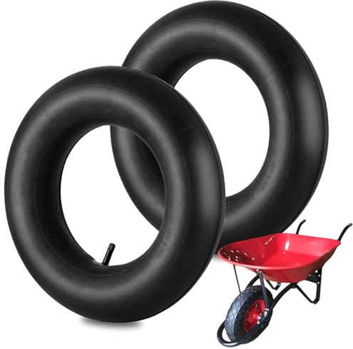 Tkxjry 2 Stück Innenschlauch für Schubkarrenrad, 3.50-8 Schiebekarre Innenschlauch, Schlauch für Schubkarre, Schlauch Reifen,Für Schubkarren, Gartenkarren, Rasenmäher