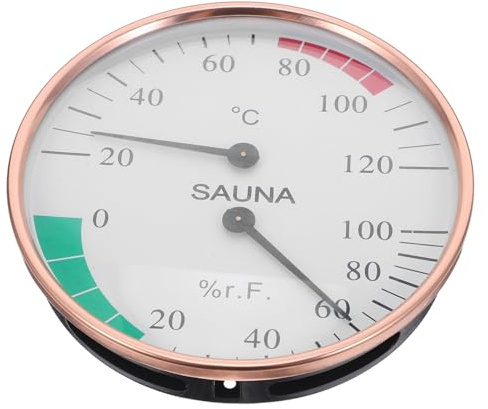 SHINEOFI Termómetro de Sauna medidor de Temperatura y Humedad