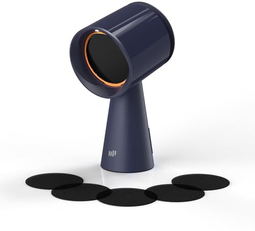 Upstreman Cappa Aspirante Portatile da Tavolo, 3 Velocità con Grande Contenitore Olio, Filtro Alluminio e Carbone Rimovibile, Ventola da Cucina per Barbecue Indoor, Hot Pot, Blu Navy
