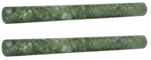 NUSITOU Mattarello in Marmo Naturale Antiaderente 26 Cm, Set 2 Pezzi Rullo per Impasto per Pizza, Biscotti e Gnocchi, Stendipasta per Fondente e Cottura Superficie Liscia e