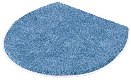 Kleine Wolke WC-Deckelbezug Relax Azur 47 x 50 cm | OEKO-TEX zertifiziert, rutschhemmende Unterseite, für Fußbodenheizung, maschinenwaschbar, 100% Polyacryl