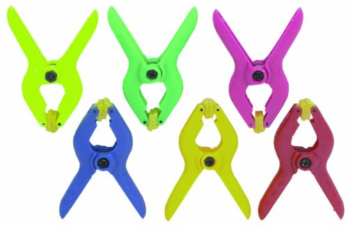 Plastic 6 Piece 7/8 Spring Clamp Set
