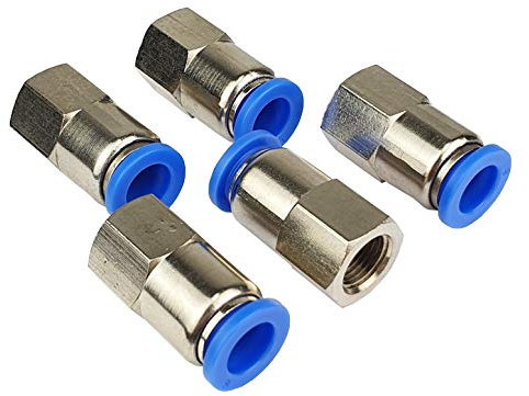 5 Stück Steckverschraubung mit Innengewinde - Schnellsteckverbinder - Push In (G 1/4 x 8mm)