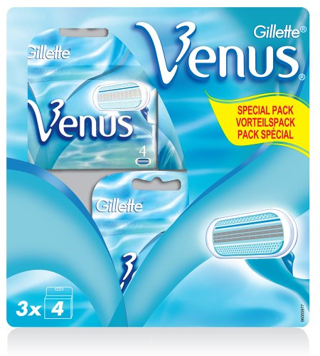 Gillette Venus Klingen Vorratspack 12 Stück, 1er Pack (1 x 12 Stück)