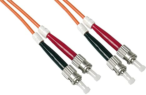 Link Cavo Fibra Ottica Multimode LSZH Duplex OM2 50/125, ST-ST, 10 mt