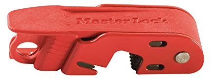 Master Lock 493B Grip Tight™ Circuit Breaker Lockout for Electrical Lockout on Standard Single and Double Toggles, 13 x 7 x 3 cm