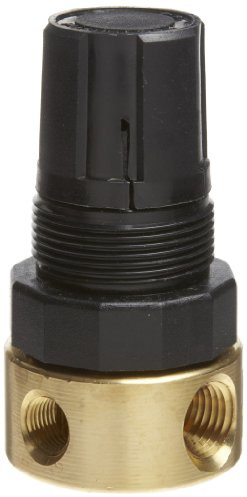 Parker R364-02C Regulator, Relieving Type, 0-125 psi Pressure Range, No Gauge, 10 scfm, 1/4 NPT
