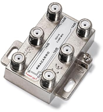Fracarro DE4-14 Acciaio inossidabile - Splitter/combinatore di cavi (acciaio inox)