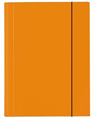 VELOFLEX 4432330 - Sammelmappe Velocolor, DIN A3, Eckspannermappe, Ordnungsmappe, Zeichenmappe, orange