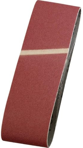 kwb Schleifbänder 75x533 mm aus Edelkorund mit Körnung 40, Spezialverleimung und flexiblem Baumwollgewebe für den groben Schliff von Holz und Metall