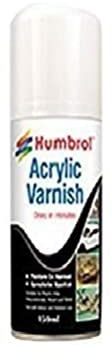 Humbrol Gloss Spray Paint - AD6035 Acrylic No 35 Varnish 150ml - Model Paints for Plastic Kits, Fast-Drying Modelling Paint for Crafting Surfaces Including Plastic, Fabric, Glass, Wood & Metal Models