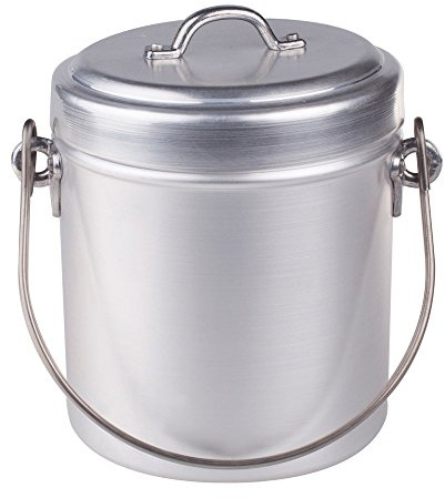 Agnelli Cocottes pentolino Lait avec Couvercle, bltf Aluminium, Finition Mate, 2.5 l, Argent