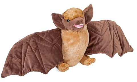 Wild Republic brun fladdermus plysch mjuk leksak, gosiga leksaker, gåvor för barn 30 cm