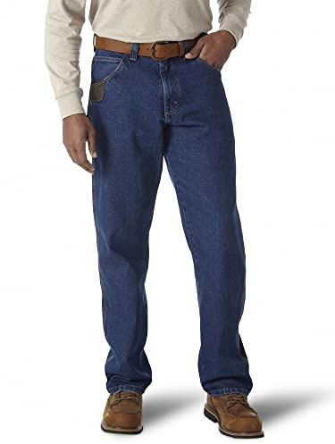 Wrangler Riggs Workwear Men's Carpenter Jean, Antique Indigo, 36W x 32L