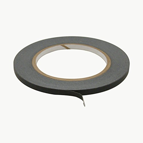 FindTape Black Masking Tape – Writable, Easy-Tear Crepe Paper Tape for Arts & Crafts, Classroom Labeling, Scrapbooking, Wall Art & Home Projects Painters Tape (Black, 1/4 in. x 60 yds.)