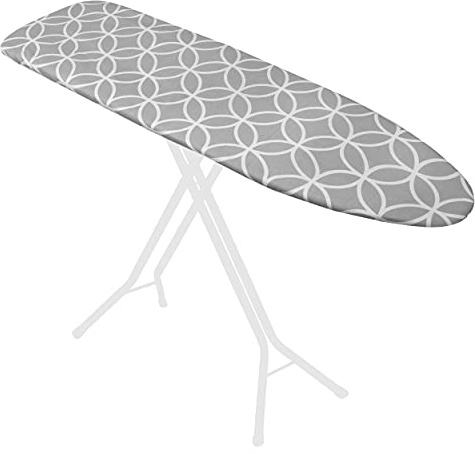 Westex Copertura e cuscinetto per asse da stiro a cerchi resistenti, imbottitura spessa a 3 strati antimacchia, gonna elasticizzata, chiusura a scatto, 38 x 137 cm (asse non inclusa, solo copertura)