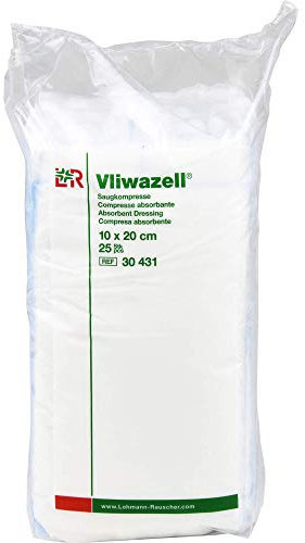 L&R Vliwazell Compresse Non Sterili 10x20cm 25 Pezzi