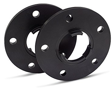 SCC Spurverbreiterung 12424W - schwarz eloxiert - LK: 130/5 NLB: 71,6 - 10mm - 2 Stück