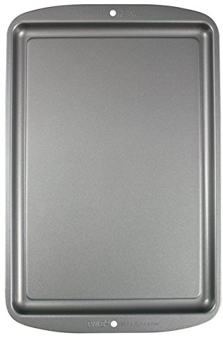 PME - Teglia da Forno per Biscotti in Acciaio al Carbonio Antiaderente 38 x 25 cm