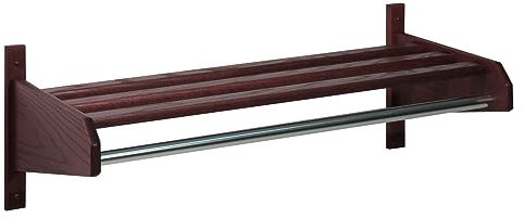 Wooden Mallet Martello di Legno 96,5 cm Cappotto e Cappello cremagliera, Mahogany, 15 5 D x 37 75 W x 11 5 H
