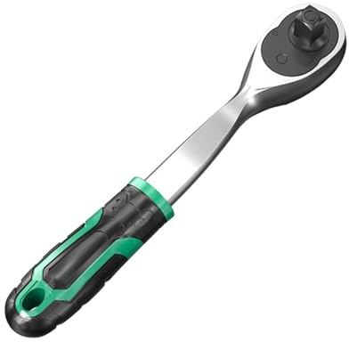 1/2,1/4,3/8Inch Drive 90Tooth Ratcheting Socket Wrench 2Direction Operate Alloy Steel Ergonomic Handle for Tight Space Ratcheting Socket Wrench