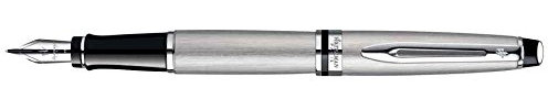 Waterman S0953880 Füllfederhalter Expert, medium, Edelstahl