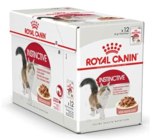 Instinctive Gravy | Nassfutter für ausgewachsene Katzen | 12 x 85 g | Royal Canin | Alleinfuttermittel | Zur Unterstützung eines ausgewogenen Katzenalltags