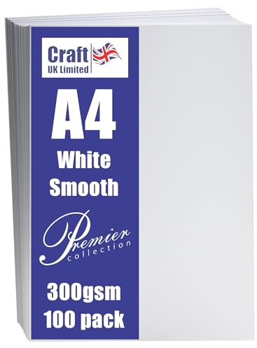 Craft UK W119 A4 kartong 300 g/m² 100 ark - vit guld
