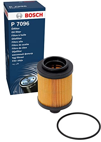 Bosch P7096 Filtro de Aceite para Coche - Separa Hollín y Partículas Metálicas del Aceite del Motor, con una Fiable Lubricación del Motor