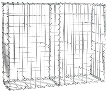 ESTEXO Gabione Steingabione Steinkorb Gabionenwand Drahtkorb Mauer Drahtgitter (Gabione 100x80x30 cm)