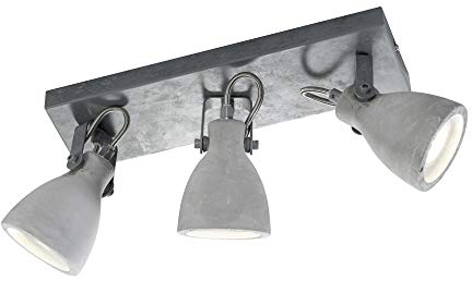 Trio 802500378 Concrete Faretto, 3x42 Watt, Calcestruzzo, 35x10x18 cm
