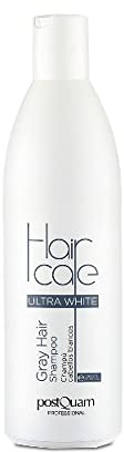 Postquam - Champú Neutralizador para Cabellos Blancos y Grises Ultra White para Hombre y Mujer - Elimina el Amarillo del Pelo Canoso, Deja el Cabello Suave, Brillante y de Color Perlado - 250 ml