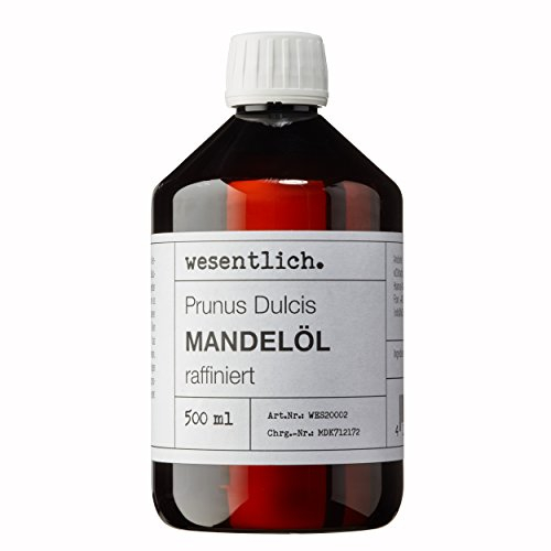 Mandelöl 500ml - 100% reines Basisöl von wesentlich. - natürliche Pflege für Haut und Haar